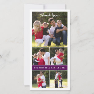 Carte de remerciements de coutume du carte photo