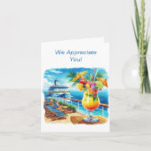 Carte de remerciements de croisière (Devant)