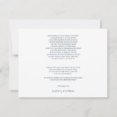 Carte de remerciements de décès funéraire personna (Dos)