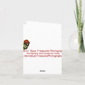 Carte de remerciements de design d'art chinois (Dos)