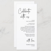 Carte de remerciements De Dîner De Célébration, Ca (Devant / Derrière)