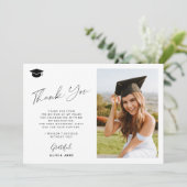 Carte de remerciements de diplôme (Debout devant)