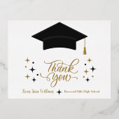 Carte de remerciements de diplôme (Recto)