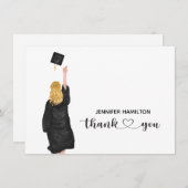 Carte de remerciements de diplôme (Devant / Derrière)