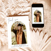 Carte de remerciements de diplôme, Arch Photo Merc