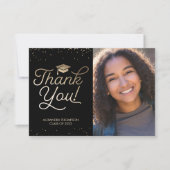 Carte de remerciements de diplôme - Photo, Message (Devant)