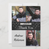 Carte de remerciements de diplôme Silver (Devant)