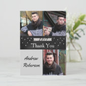 Carte de remerciements de diplôme Silver (Debout devant)