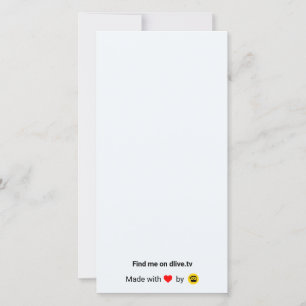 Carte de remerciements de DLive