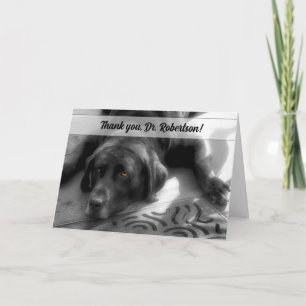 Carte De Remerciements de Dog Labrador Retriever Vétérinaire