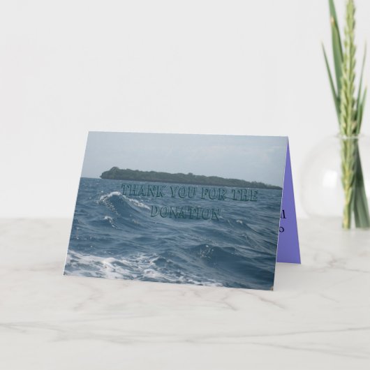 CARTE DE REMERCIEMENTS DE DONATION (Devant)