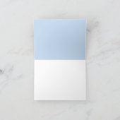 Carte de remerciements de dossier - Bleu (Intérieur)