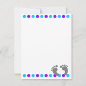 Carte de remerciements de douche de bébé de bébé (Dos)