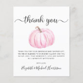 Carte de remerciements de douche pour bébé Citroui (Devant)