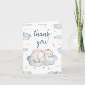 Carte de remerciements de douche pour bébé garçon  (Devant)