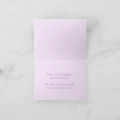 Carte de remerciements de femme de chambre à maria (Intérieur)