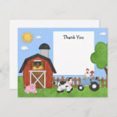 Carte de remerciements de fête d'anniversaire (Devant / Derrière)