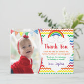 Carte de remerciements de fête d'anniversaire (Debout devant)