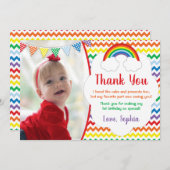 Carte de remerciements de fête d'anniversaire (Devant / Derrière)