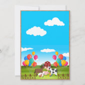 Carte de remerciements de fête d'anniversaire agri (Dos)