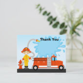 Carte de remerciements de fête d'anniversaire de (Debout devant)