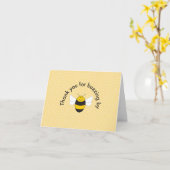 Carte de remerciements de fête d'anniversaire de B (Fleur jaune)