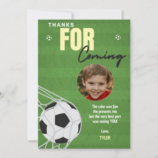 Carte de remerciements de fête d'anniversaire de f (Devant)