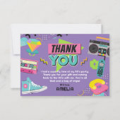 carte de remerciements de fête d'anniversaire des (Devant)