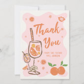 Carte de remerciements de Fête des mariées Aperol  (Devant)