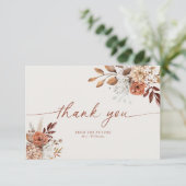 Carte de remerciements de Fête des mariées Boho Te (Debout devant)