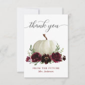 Carte de remerciements de Fête des mariées Citroui (Devant)