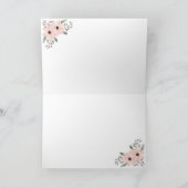 Carte de remerciements de Fête des mariées Coeurs (Intérieur)