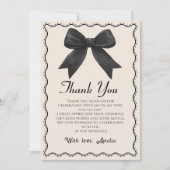 Carte de remerciements de Fête des mariées Coquett (Devant)