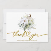 Carte de remerciements de Fête des mariées d'autom (Devant)