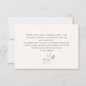 Carte de remerciements de Fête des mariées de cham (Dos)