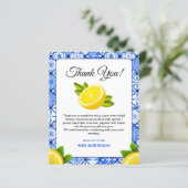 Carte de remerciements de Fête des mariées de citr (Debout devant)