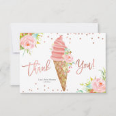 Carte de remerciements de Fête des mariées de glac (Devant)