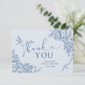 Carte de remerciements de Fête des mariées de la C (Debout devant)