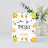 Carte de remerciements de Fête des mariées de l'ag (Debout devant)