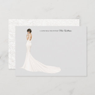 Carte de remerciements de Fête des mariées de mari