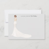 Carte de remerciements de Fête des mariées de mari (Devant)