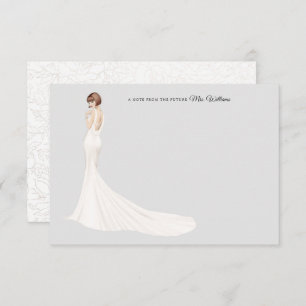 Carte de remerciements de Fête des mariées de mari