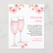 Carte de remerciements de Fête des mariées de péta (Devant)