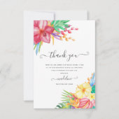 Carte de remerciements de Fête des mariées de plag (Devant)