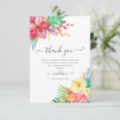 Carte de remerciements de Fête des mariées de plag (Debout devant)