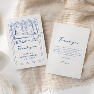 Carte de remerciements de Fête des mariées de Sard