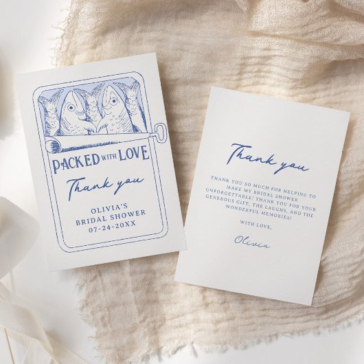 Carte de remerciements de Fête des mariées de Sard