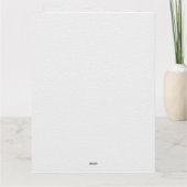 Carte de remerciements de Fête des mariées de tuli (Dos)