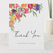 Carte de remerciements de Fête des mariées de tuli (Devant)