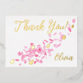 Carte de remerciements de Fête des mariées des pét (Recto)